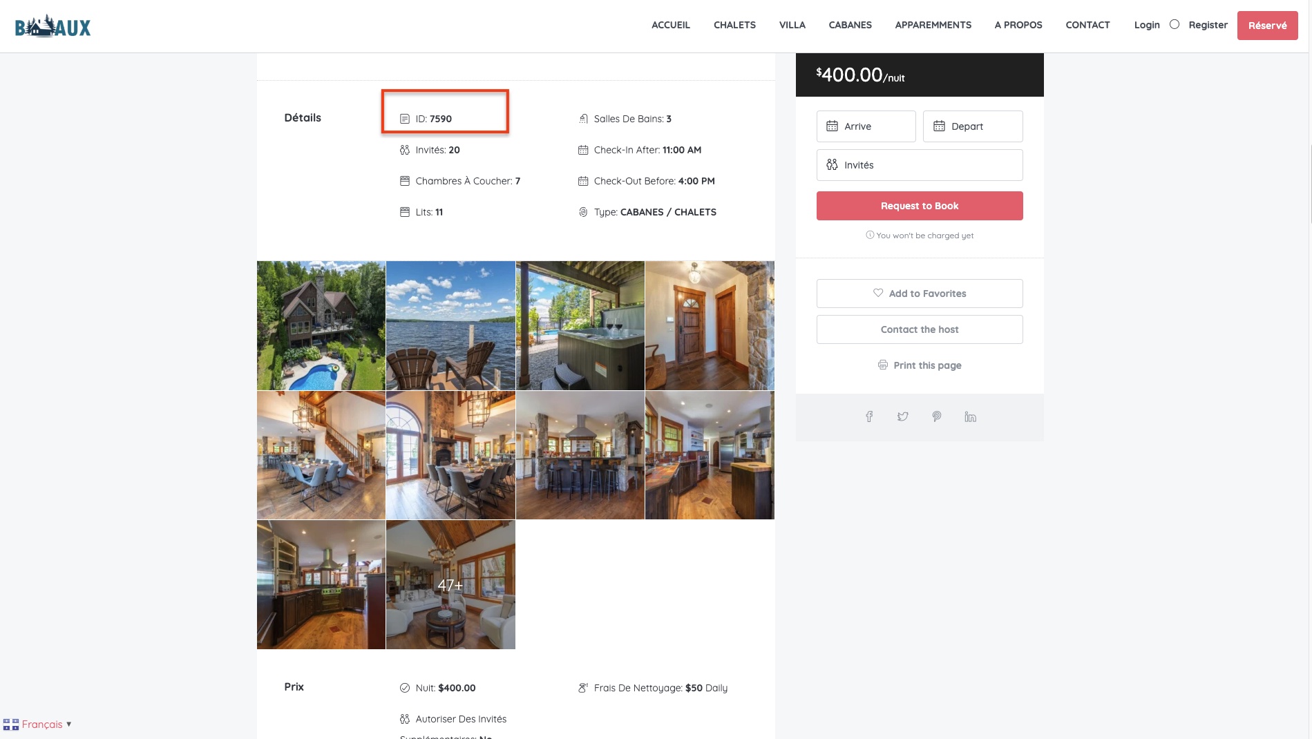 Cybercriminals have also bitten the real CITQ numbers of existing chalets, as we can see on this snapshot.